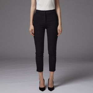 L.K. Bennett | Black Tapered Leg Trouser with Ankle‎ Slit Size US 6